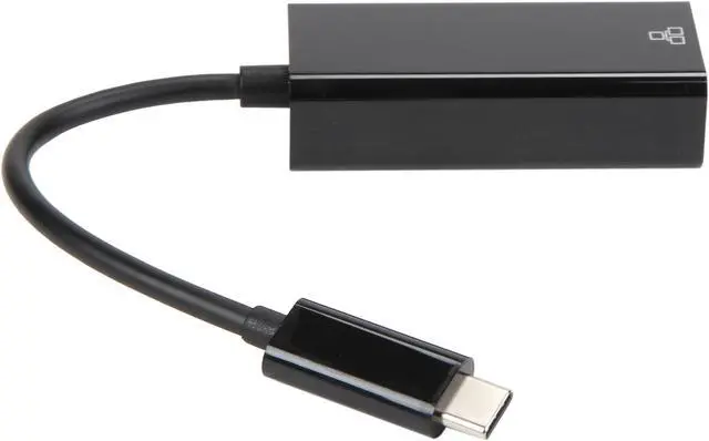 Alt view image 3 of 5 - Coboc USBC-GIGABIT-BK USB Type C to Gigabit Ethernet Adapter 10/100/1000 Mbps C Type USB to RJ45 LAN Network for PC and Mac