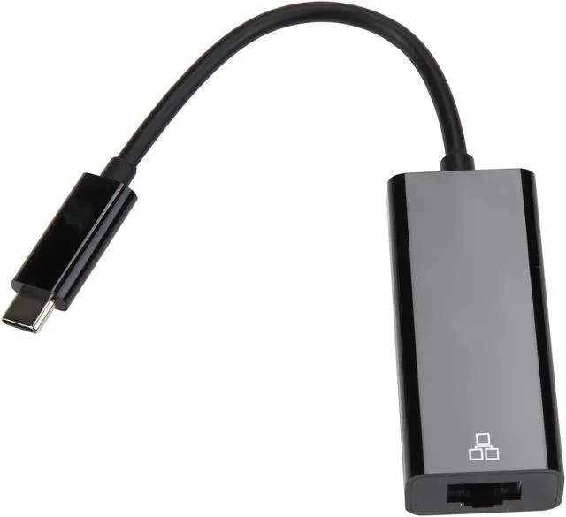 Alt view image 4 of 5 - Coboc USBC-GIGABIT-BK USB Type C to Gigabit Ethernet Adapter 10/100/1000 Mbps C Type USB to RJ45 LAN Network for PC and Mac