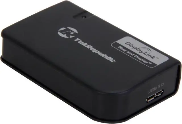 Alt view image 2 of 7 - Tek Republic TUA-300 USB 3.0 to HDMI / DVI Adapter
