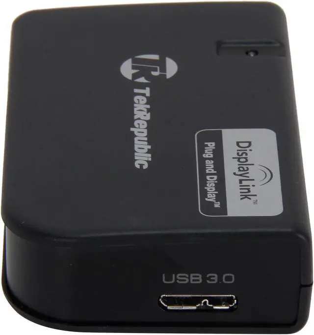 Alt view image 4 of 7 - Tek Republic TUA-300 USB 3.0 to HDMI / DVI Adapter