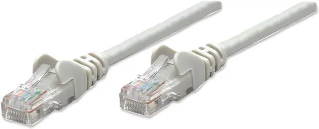 Main image of Intellinet Network Cable, Cat5e, UTP, RJ45 Male / RJ45 Male, 0.5 m (1.5 ft.), Gray