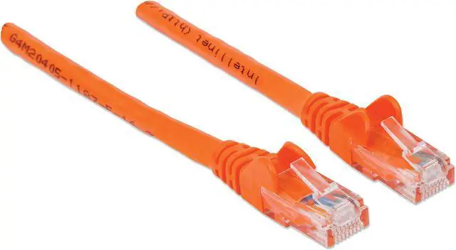 Alt view image 2 of 5 - Intellinet Network Cable, Cat6, UTP, RJ45 Male / RJ45 Male, 1.0 m (3 ft.), Orange