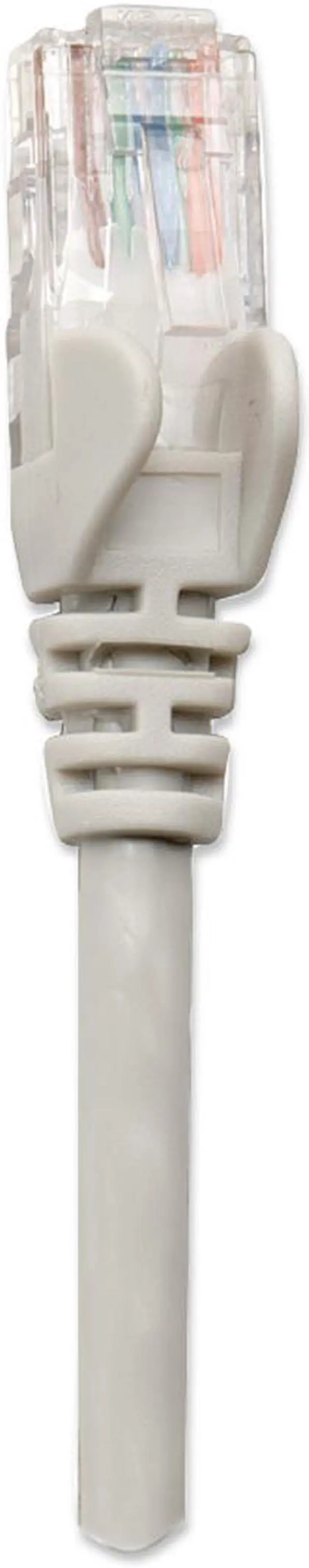 Alt view image 3 of 4 - Intellinet Network Cable, Cat6, UTP, RJ45 Male / RJ45 Male, 0.15 m (0.5 ft.), Gray