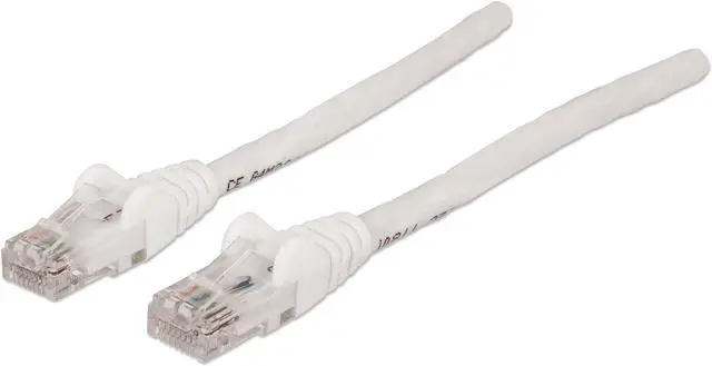 Main image of Intellinet Network Cable, Cat5e, UTP, RJ45 Male / RJ45 Male, 0.3 m (1 ft.), White