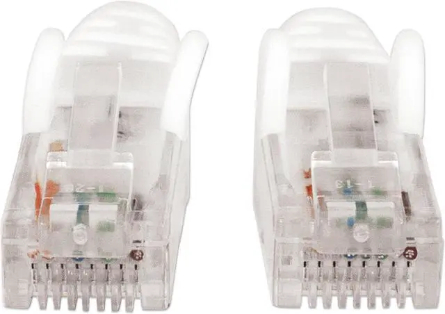 Alt view image 3 of 5 - Intellinet Network Cable, Cat5e, UTP, RJ45 Male / RJ45 Male, 0.3 m (1 ft.), White