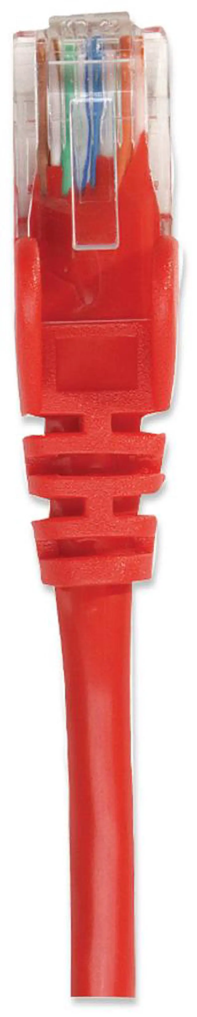 Alt view image 3 of 3 - Intellinet Network Cable, Cat5e, UTP, RJ45 Male / RJ45 Male, 0.3 m (1 ft.), Red