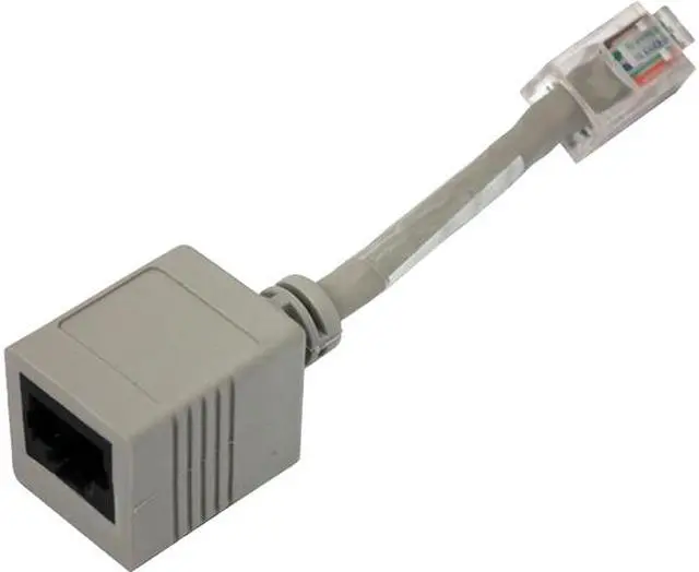 Main image of Lantronix ADP010104-01 4" Black RJ45 to RJ45F Netra Cable