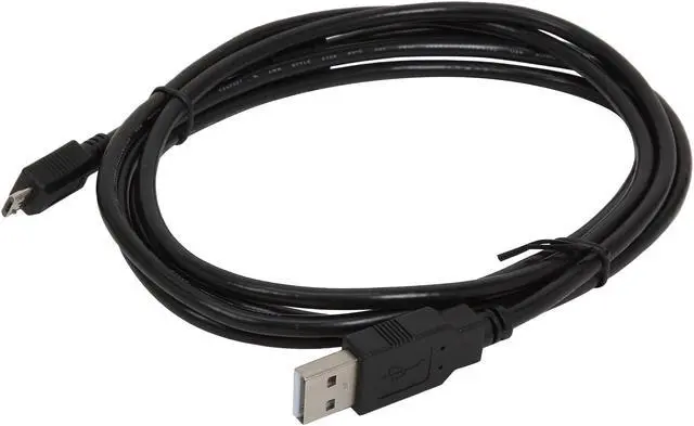 Alt view image 2 of 2 - Rosewill U2-AM-MICROB5M-6-BK Black 6 ft. USB Type A to Type Micro B 5-Pin Cable