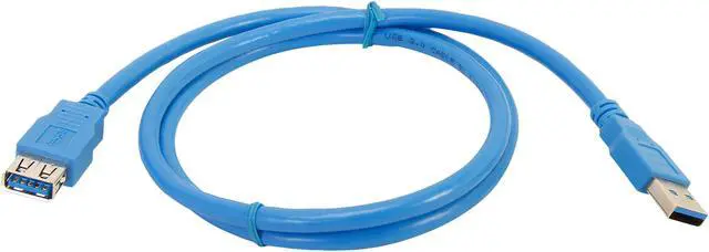 Alt view image 2 of 2 - Rosewill CY-U3-AAMF-3-BL Blue USB 3.0 A Male to A Female Extension Cable