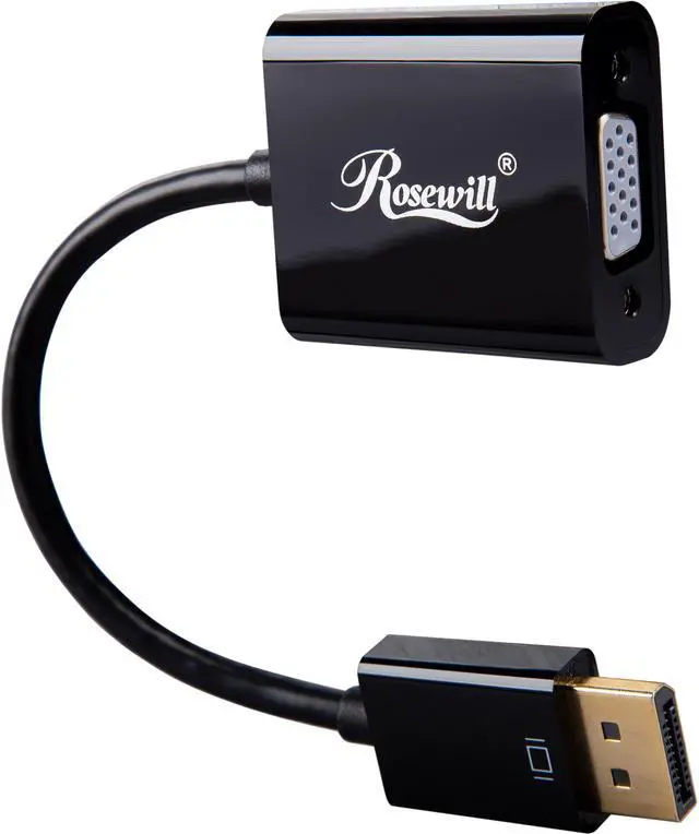 Main image of Rosewill CL-AD-DP2VGA-6-BK DisplayPort to VGA Video Adapter Converter