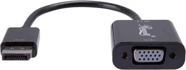 Alt view image 2 of 2 - Rosewill DP122VGA-6-BK DisplayPort 1.2 to VGA Adapter