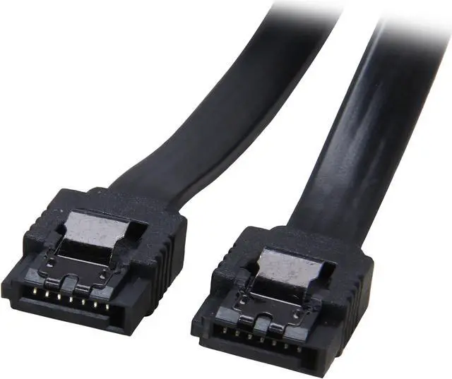 Main image of Rosewill SC-SATA3-18-LL-BK 18" SATA III 6 Gb/s Data Cable w/ Latch, Black