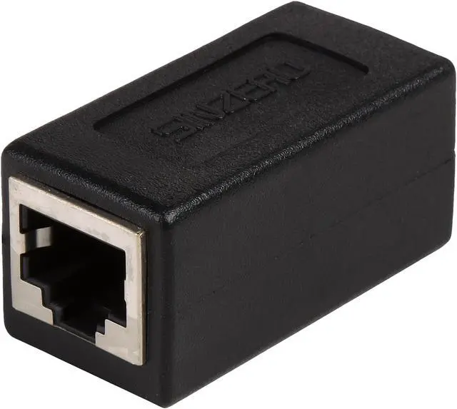 Alt view image 2 of 2 - Rosewill COUPLER-CAT6-STP Black Cat6 STP Ethernet Shielded 8P8C RJ45 Network Jack In-Line Coupler Female, Lan Patch Cord Cable Extender