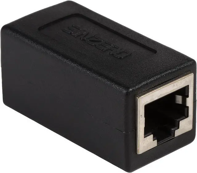 Main image of Rosewill COUPLER-CAT6-STP Black Cat6 STP Ethernet Shielded 8P8C RJ45 Network Jack In-Line Coupler Female, Lan Patch Cord Cable Extender