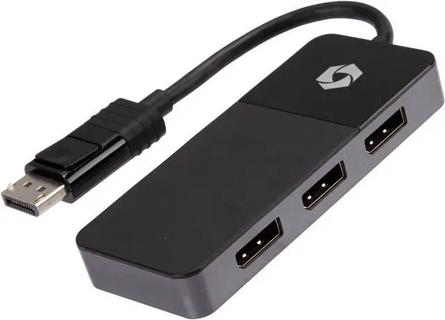 Main image of Rosewill RHUB-8K DisplayPort 1.4 to 3 Port DisplayPort [DP] Multi Monitor Splitter - Triple Display Adapter MST Hub for Windows PC and Laptop (Not for Mac OS)