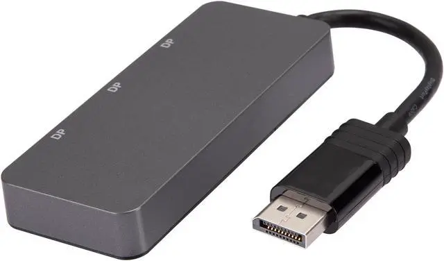Alt view image 4 of 5 - Rosewill RHUB-8K DisplayPort 1.4 to 3 Port DisplayPort [DP] Multi Monitor Splitter - Triple Display Adapter MST Hub for Windows PC and Laptop (Not for Mac OS)