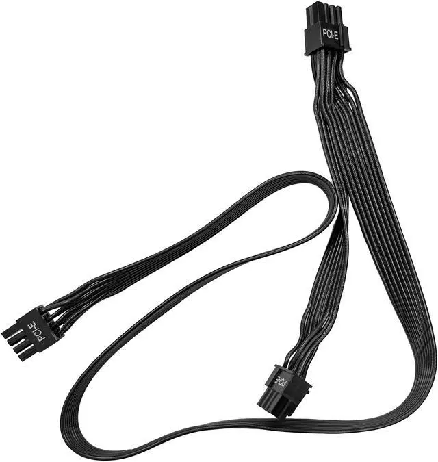 Alt view image 2 of 3 - Rosewill PCIe 8 pin to 2 x 8 (6+2) pin Cable (Dual Connector) for VMG series, 650mm