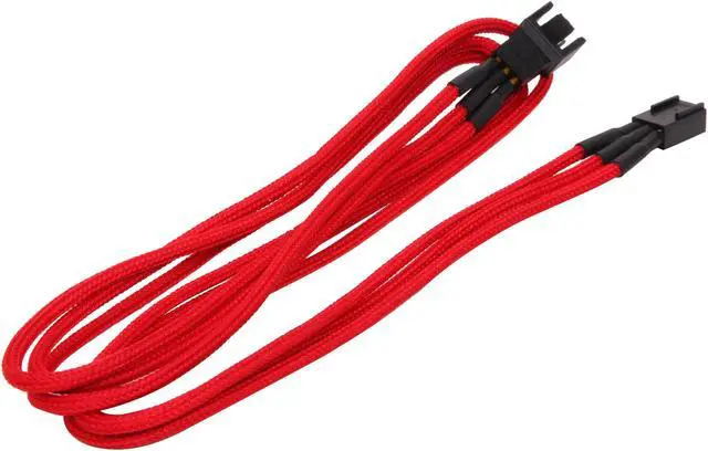 Alt view image 2 of 3 - BitFenix BFA-MSC-3F60RK-RP 1.96 ft. (0.60m) Fan Cable Extension Female to Male