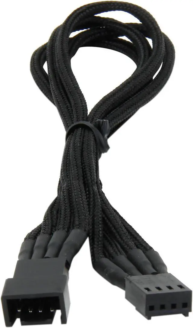 Alt view image 2 of 3 - BitFenix BFA-MSC-4F30KK-RP 11.81 in. (30cm) PWM Fan Extension Cable Male to Female