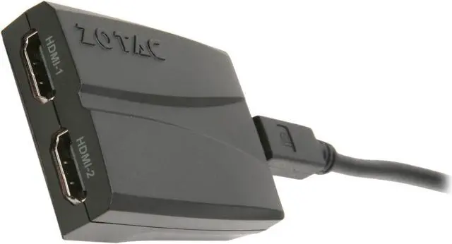 Main image of ZOTAC Mini-Displayport to Dual HDMI Adapter Model ZT-MDP2HD