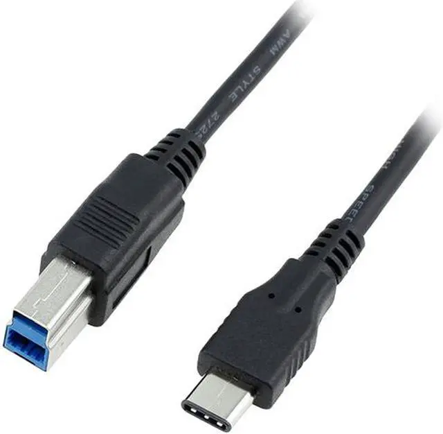 Main image of 4xem 4XUSBCUSB3B3 Black USB-C to USB 3.0 Type-B Cable