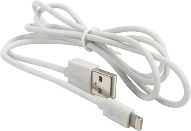 Alt view image 2 of 3 - UpStar Apple Certified Lightning Cable 3.28' Charge and Sync-2-USB White