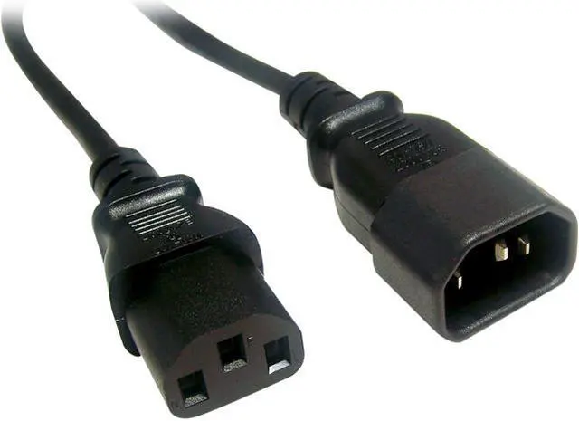 Main image of Micro Connectors 6 Feet AC Power Extension Cord (C13 to C14) (Black) (M05-113EUL)