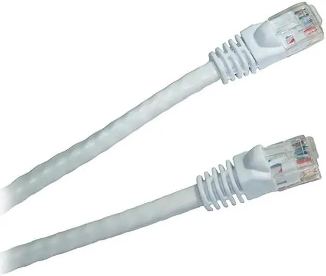 Main image of Micro Connectors E08-025W 25 ft. Cat 6 White 25-feet Cat 6 550MHz UTP RJ45 Patch Cable