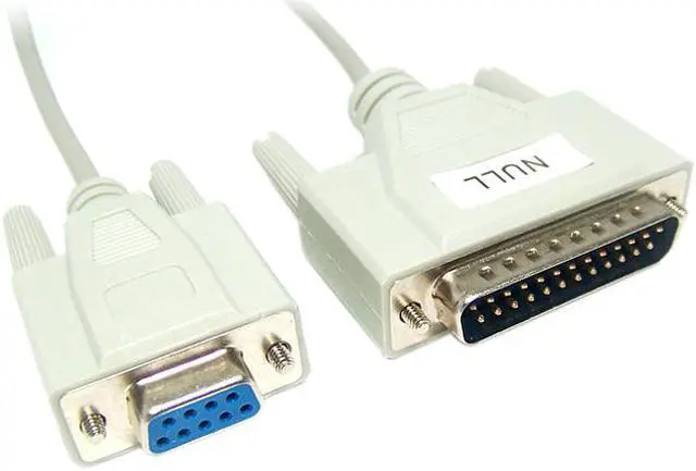 Main image of Micro Connectors Model M02-1156N 6 ft. Null Modem Cable DB9F to DB25M
