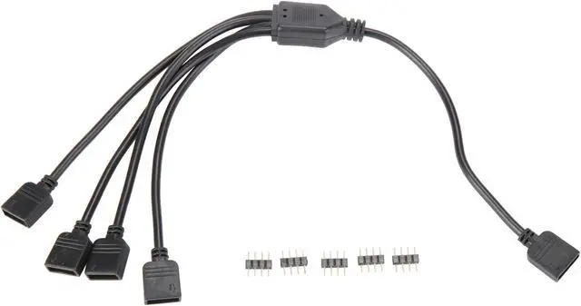 Alt view image 2 of 3 - Micro Connectors F04-RGB04-30 11.81 in. (30cm) 1 to 4 RGB Splitter Cable Female to Female