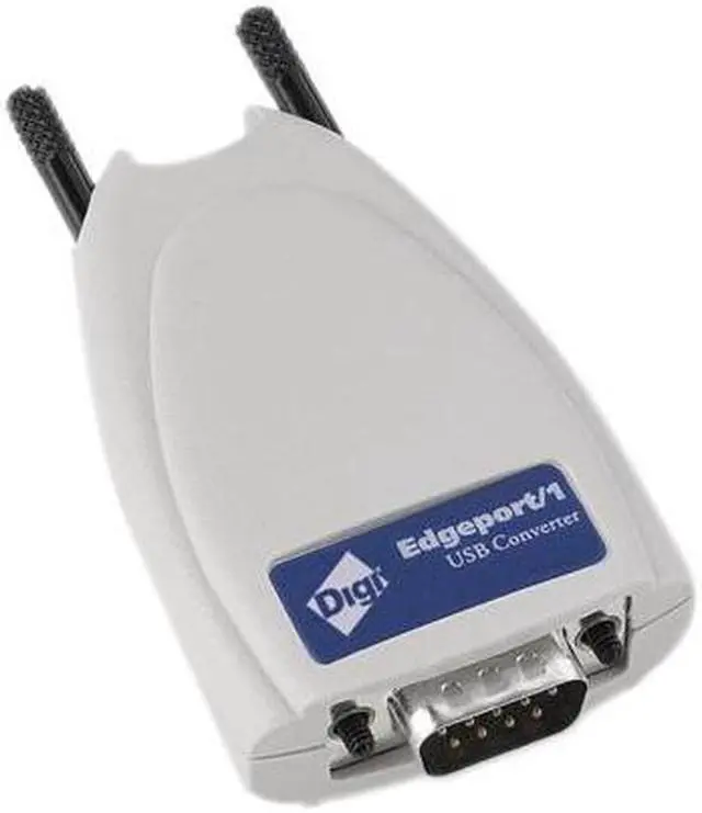 Alt view image 2 of 2 - Digi International Model 301-1001-15 Edgeport/1 USB-to-Serial Adapter with 2-Meter Captive USB Cable