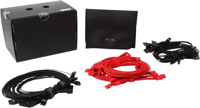 Alt view image 3 of 3 - EVGA 100-CB-C123-B9 G1 Red Power Supply Cable Set, Individually Sleeved
