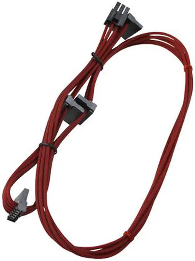 Alt view image 5 of 9 - EVGA 100-CR-1050-B9 GS/ PS (850/1050/1000) Red Power Supply Cable Set (Individually Sleeved)