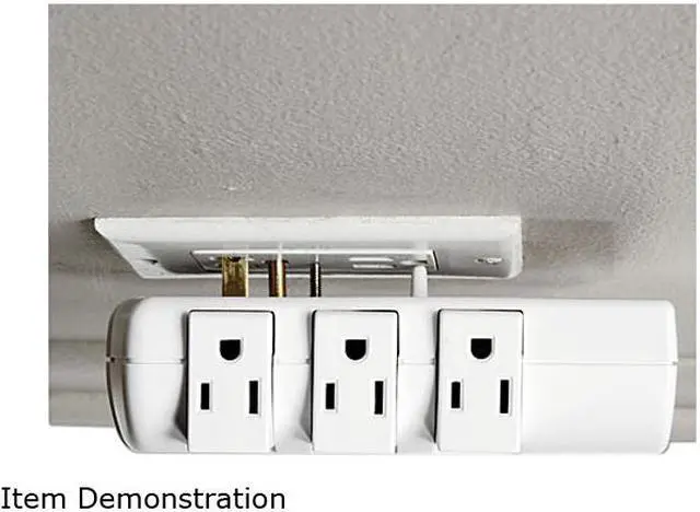 Alt view image 5 of 5 - Innovera IVR71651 Wall Mount 6 Outlets 2160 Joules Surge Protector