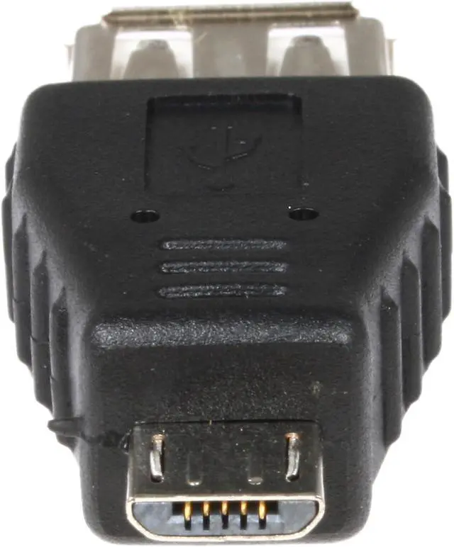 Alt view image 2 of 2 - Kaybles AD-USB-AF-MICROBM USB A Female to Micro USB B Male Cable Adapter Black - OEM