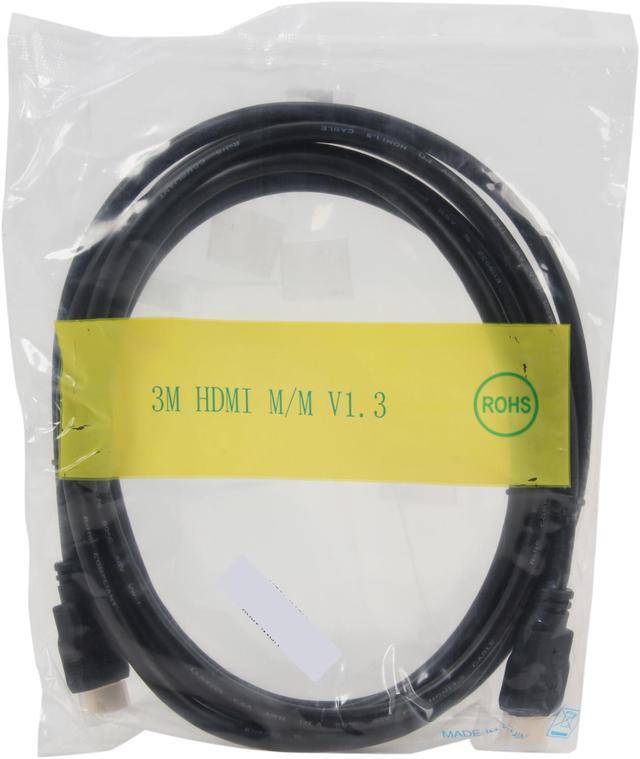 Alt view image 3 of 3 - Kaybles 10ft HDMI-10BK 10 ft. Heavy Duty HDMI Cable Standard Speed with Gold Plated Connector M-M 10 feet - OEM