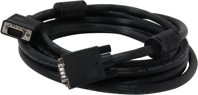 Alt view image 2 of 3 - Kaybles SVGA-MM-15FT 15 ft. SVGA Cable Super Shield with Dual Ferrite Male to Male 15 feet - OEM