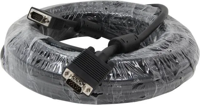 Alt view image 2 of 3 - Kaybles SVGA-MM-50FT 50 ft. SVGA Cable Super Shield with Dual Ferrite Male to Male 50 feet - OEM