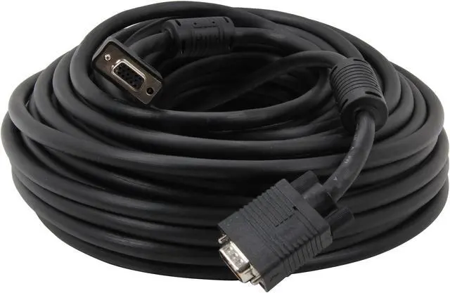 Alt view image 2 of 3 - Kaybles SVGA-MF-75FT 75 ft. SVGA Cable Super Shield with Dual Ferrite Male to Female 75 feet - OEM