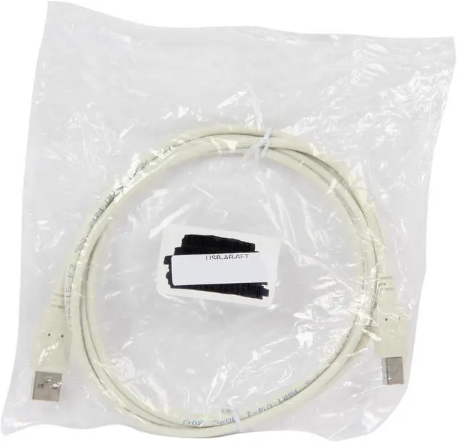 Alt view image 3 of 3 - Kaybles USB-AB-6FT 6 ft. Beige USB cable A/male to B/male in Beige Color 6 feet - OEM
