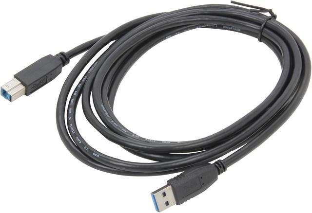 Alt view image 2 of 3 - Kaybles USB3-AB-10 USB 3.0 Cable A Male to B Male, 10ft USB 3 Type B Cord Compatible with Docking Station, External Hard Drivers, Scanner, Printer and More (Black)