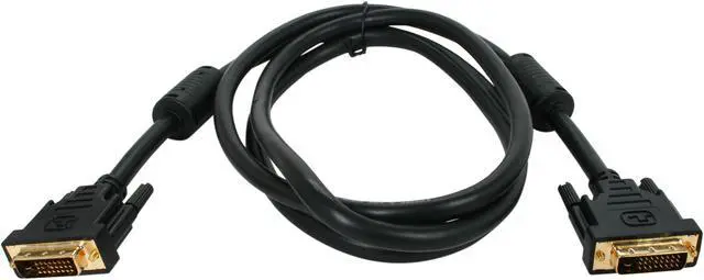 Alt view image 2 of 2 - Kaybles Model DVI-DD-6FT Black 6 ft. M-M Premium DVI Digital Dual-Link with Ferrites M/M 6 feet - OEM