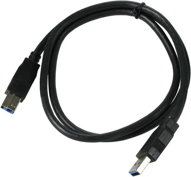 Alt view image 2 of 2 - Kaybles USB3-AB-3FT 3 ft. Black USB 3.0 A Male to B Male Cable in Black Color 3 feet - OEM