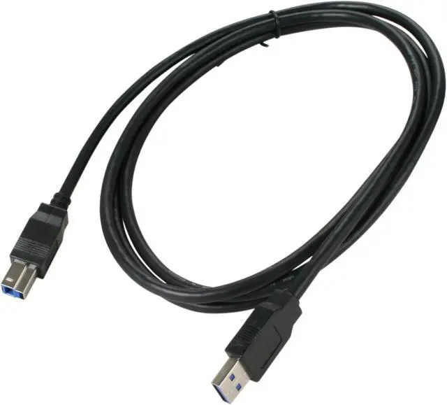 Alt view image 2 of 2 - Kaybles USB3-AB-6FT 6 ft. Black USB 3.0 A Male to B Male Cable in Black Color 6 feet - OEM