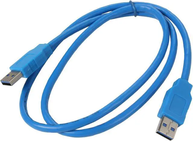 Alt view image 2 of 2 - Kaybles USB3-MM-3FT Blue USB 3.0 A Male to A Male Cable in Blue Color