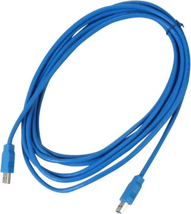 Alt view image 2 of 2 - Kaybles USB3-MM-15FT 15 ft. Blue USB 3.0 A Male to A Male Cable in Blue Color 15 feet - OEM