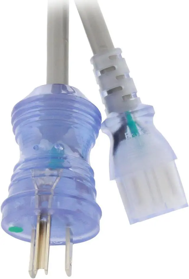 Main image of Kaybles Hospital Grade Power Cord - 10 ft. 16AWG 13A, NEMA 5-15P/IEC320 C13, Green Dot, UL Listed, SJT, 10 ft. Power Cable