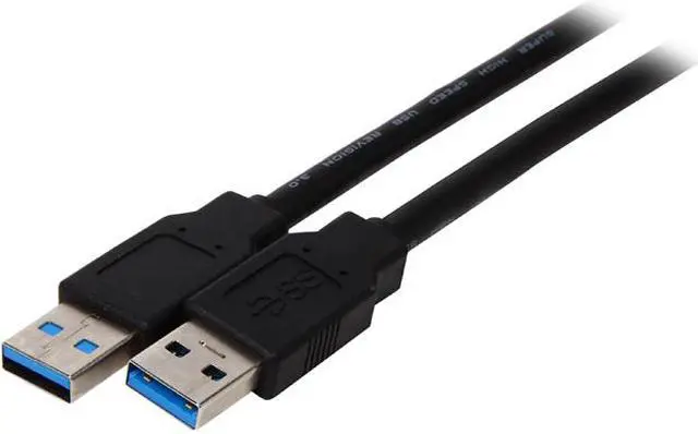 Main image of Kaybles 20USB3-3MMBK 3 ft. SuperSpeed 5Gbps USB 3.0 A Male to A Male Cable, Gold Plated, Black, M-M
