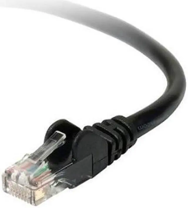 Main image of Belkin A3L980-06IN-BKS 6" CAT6 Ethernet Patch Cable Snagless, RJ45, M/M - Black