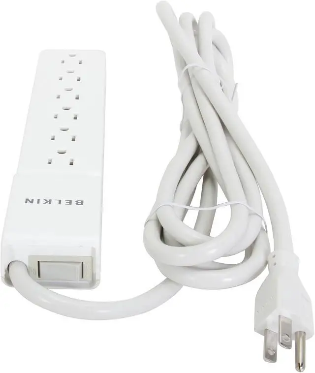 Alt view image 3 of 3 - BELKIN BE106000-10 10 Feet 6 Outlets 720 Joules Home/ Office Surge Protector